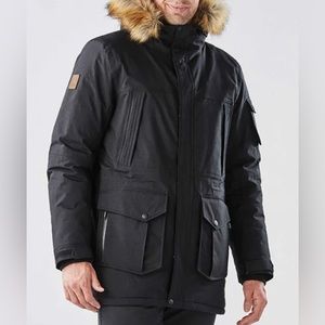 NWT StormTech Performance Gray Hooded Winter Insulated Jacket